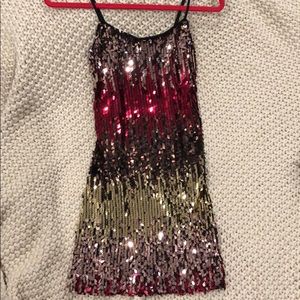 Stretchy sequin dress